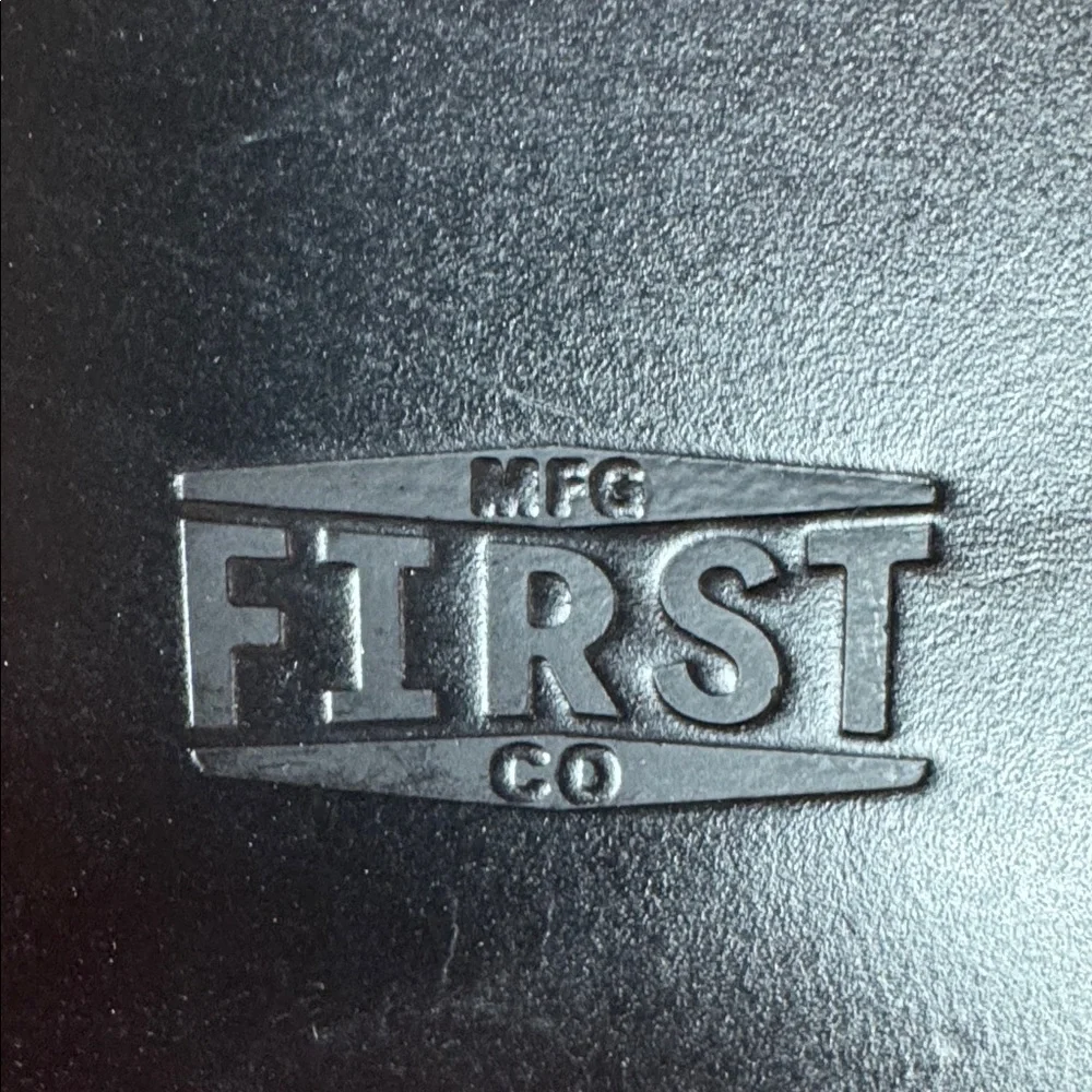 NWOT First Mfg Co Black Leather Wallet 3 Card Slots Double Snap Slim Billfold